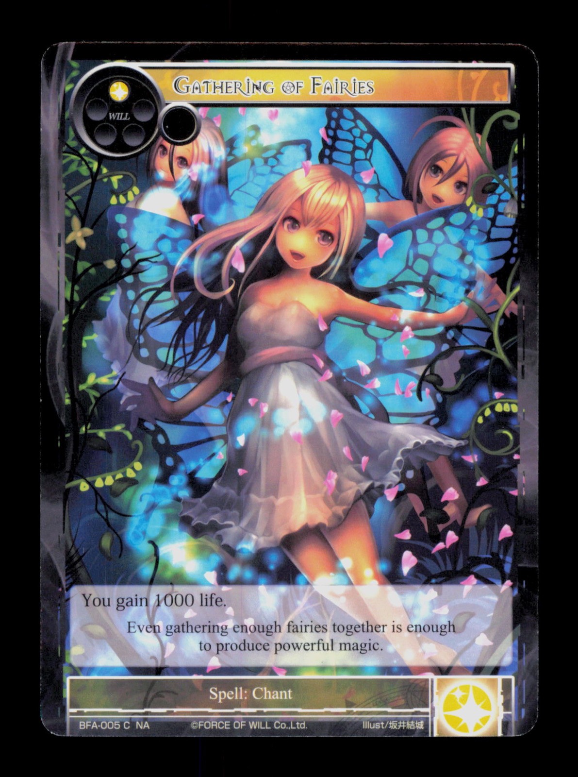 Gathering Of Faries BFA-005 Force Of Will FOW carta collezionabile comune TCG CCG
