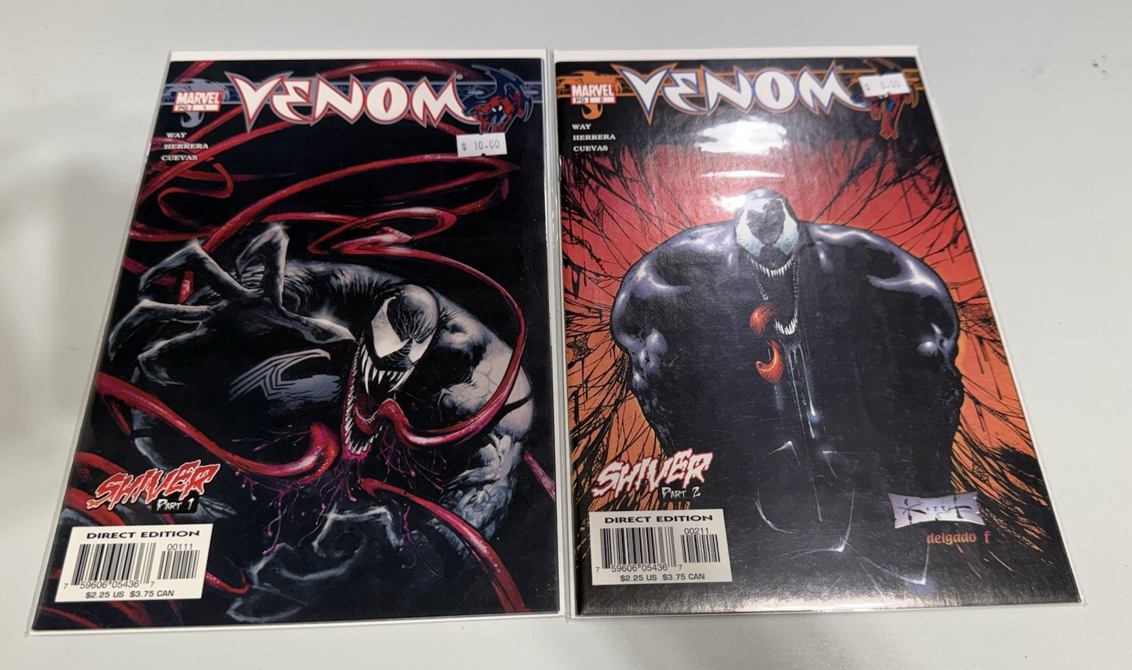 Marvel Venom #1 #2  2003 Shiver 1-2 Way Herrera
