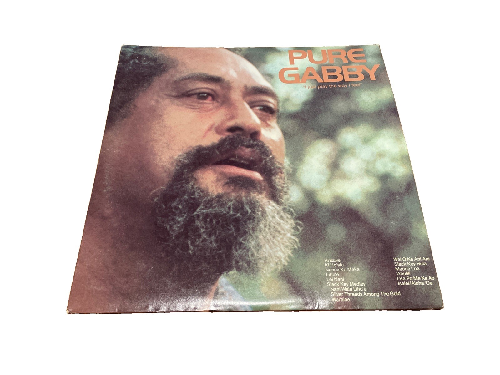 GABBY PAHINUI Pure Gabby 2LP orig 1978 Hawaii Slack Key Guitar RARE Free Ship