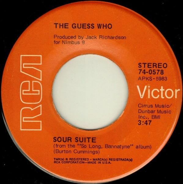 The Guess Who - Sour Suite (7") (Near Mint (NM or M-)) - 3242701457