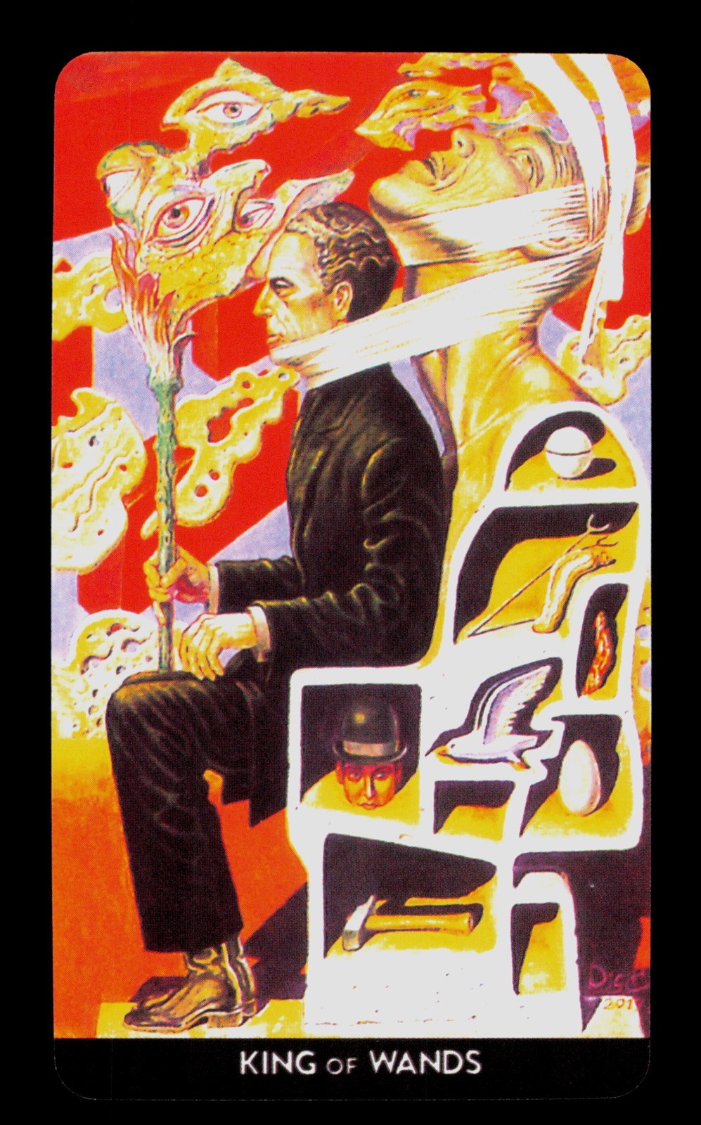 King Of Bacchette La Chiave Delle Illusioni Tarocchi Surrealisti Singolo