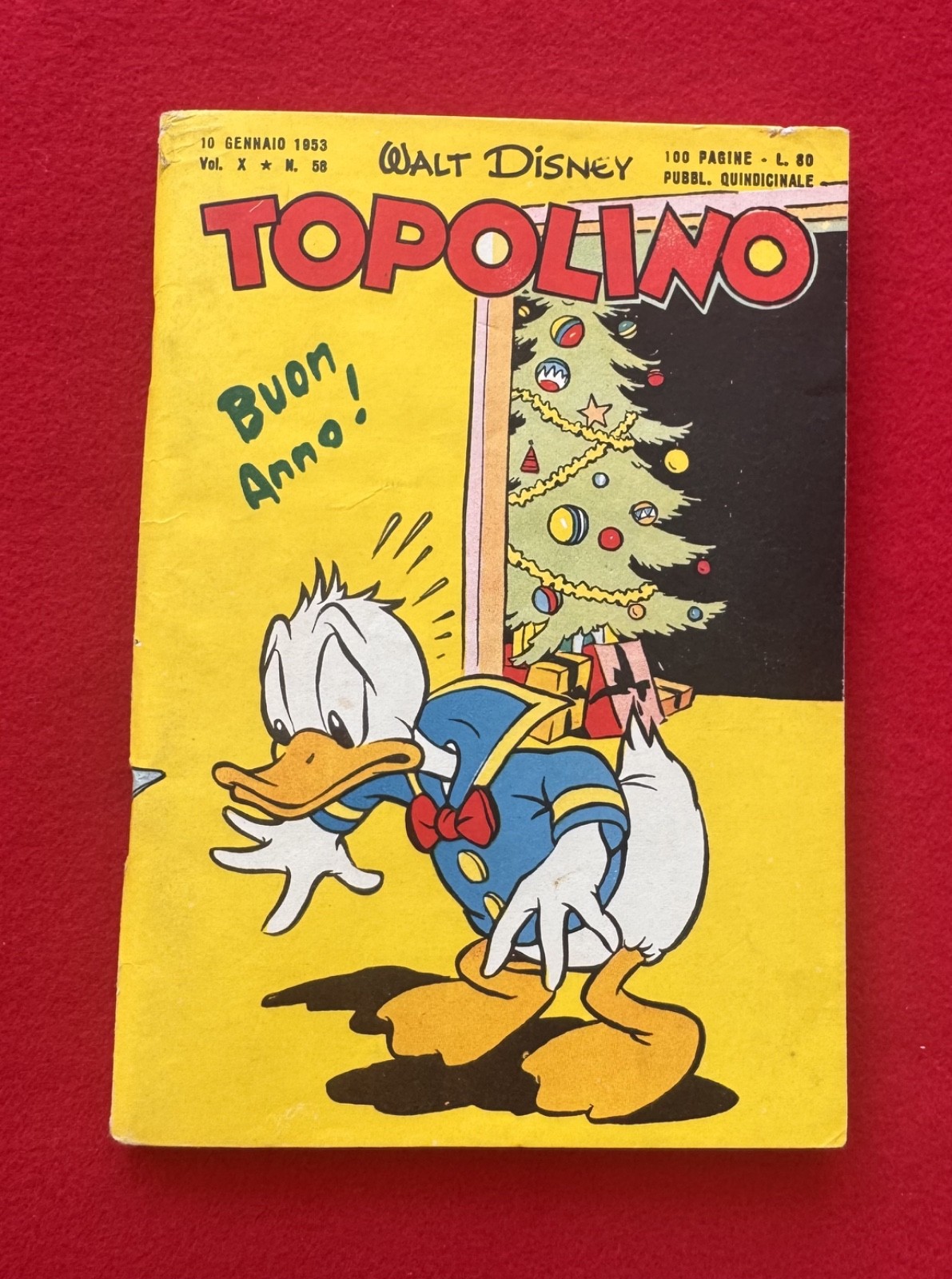 TOPOLINO # 58 PRIMA EDIZIONE  "PIU' CHE OTTIMO"