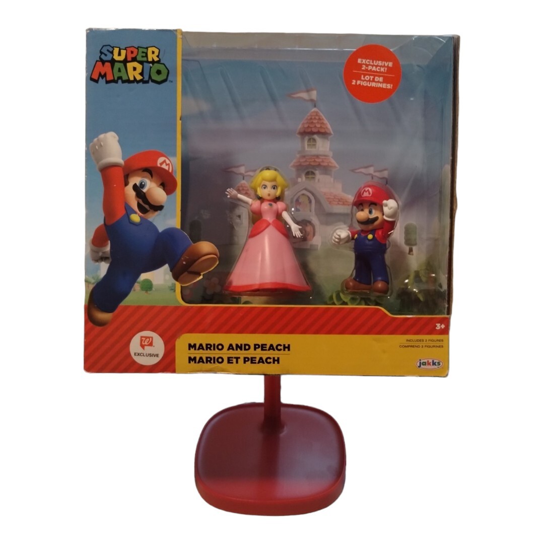 Jakks Pacific Walgreens Esclusiva Personaggio Mario e Principessa Pesca Confezione da 2 2,5"