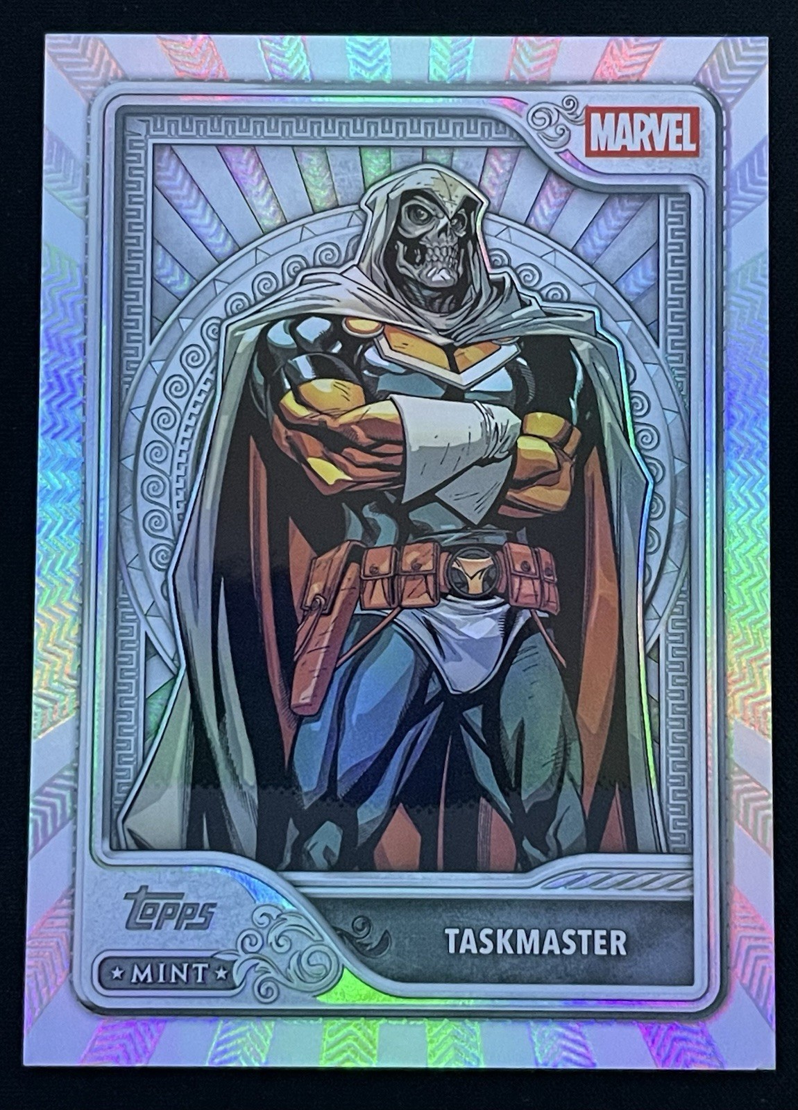 2026 Topps Mint Marvel Taskmaster #62 base carta argento