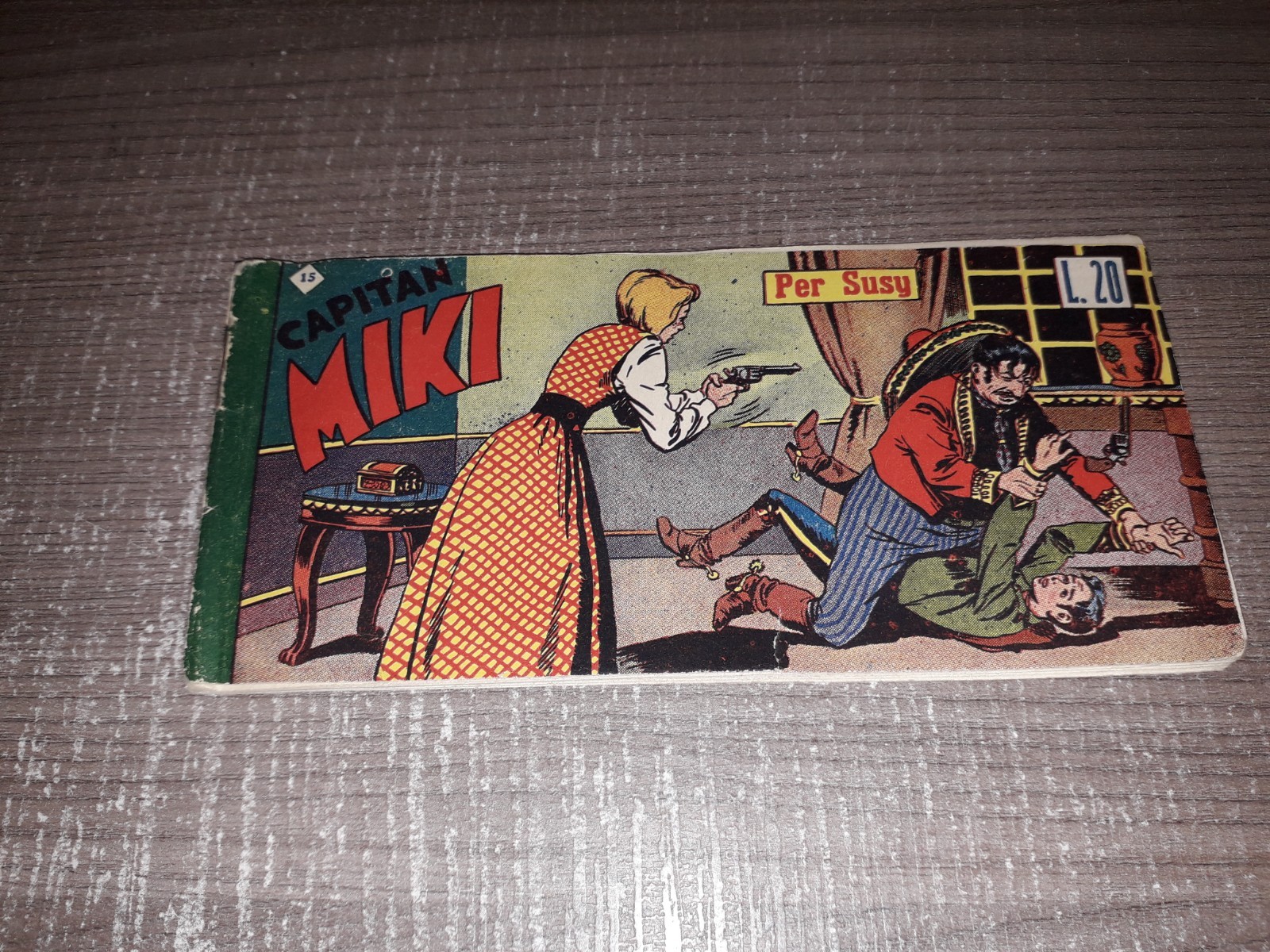CAPITAN MIKI Striscia prima I serie  n° 15  1951  Edizioni Dardo  QS OTTIMA