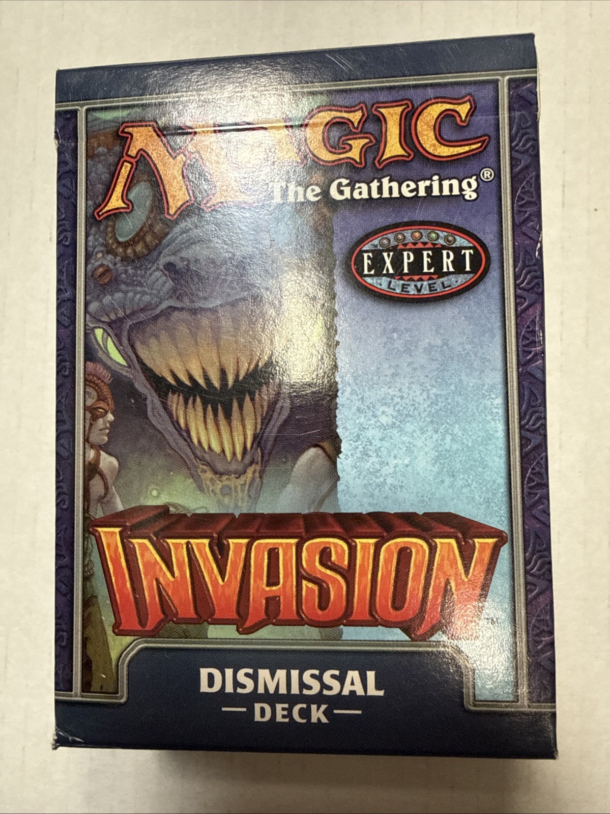 Magic: The Gathering Invasion Theme Deck Dismissal Box with Sealed cards