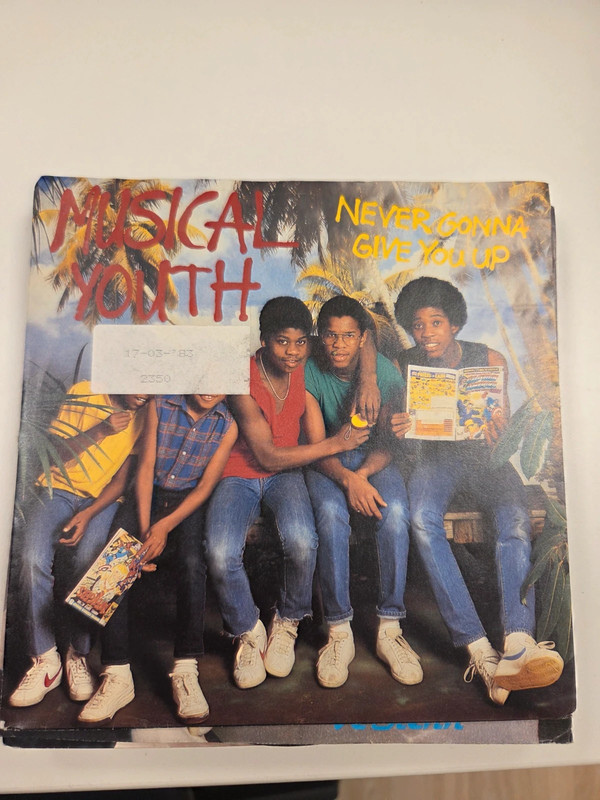 Musical Youth never gonna give you up 7 inch singel vinyl
