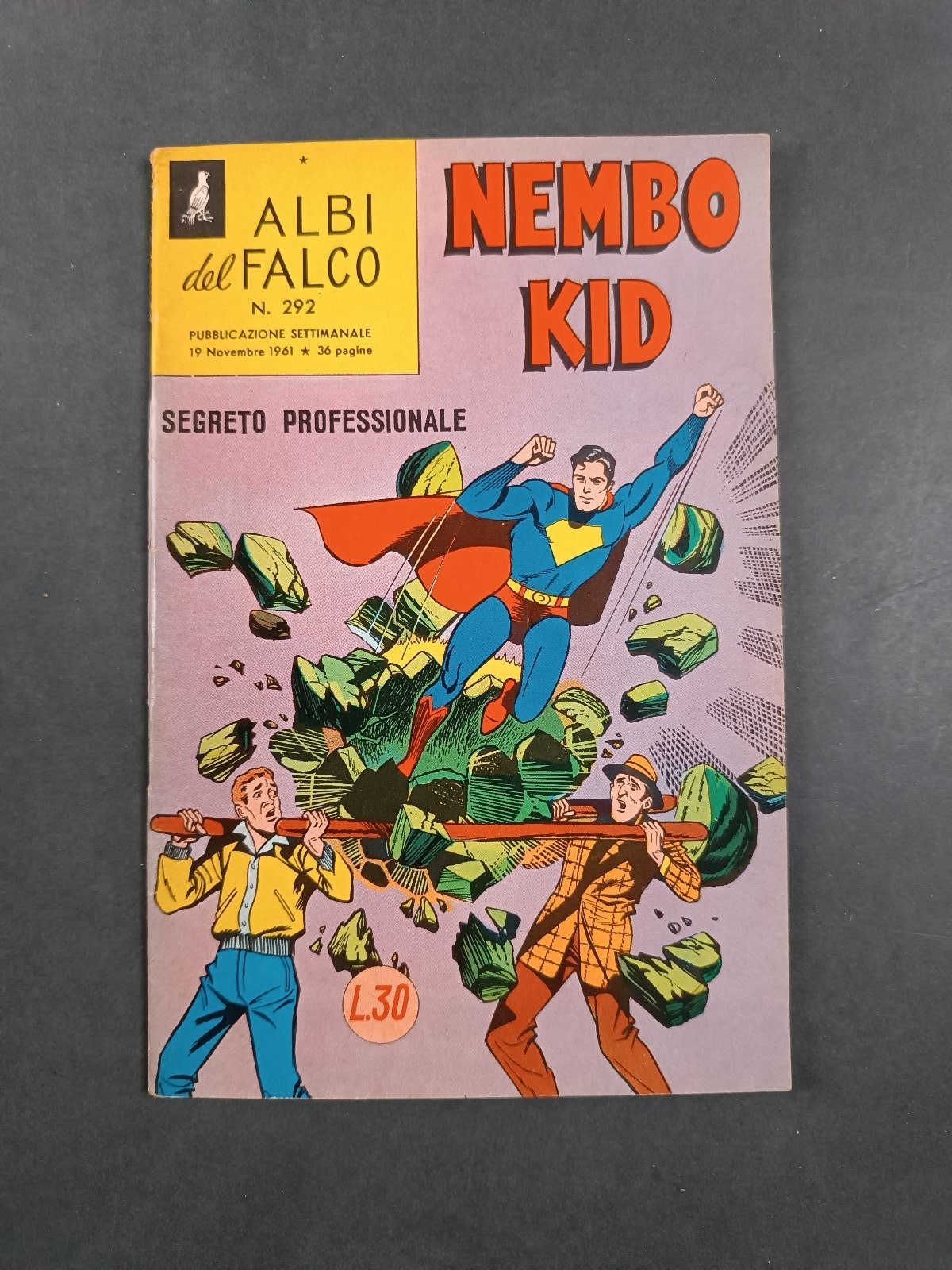 Albi del Falco Nembo Kid n.292 Segreto professionale 1961