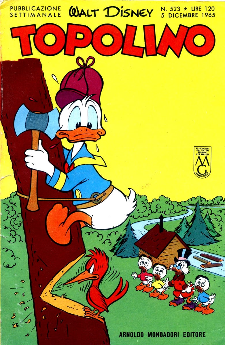 TOPOLINO LIBRETTO N° 523 / 5 Dicembre 1965  MONDADORI ORIGINALE DISNEY -