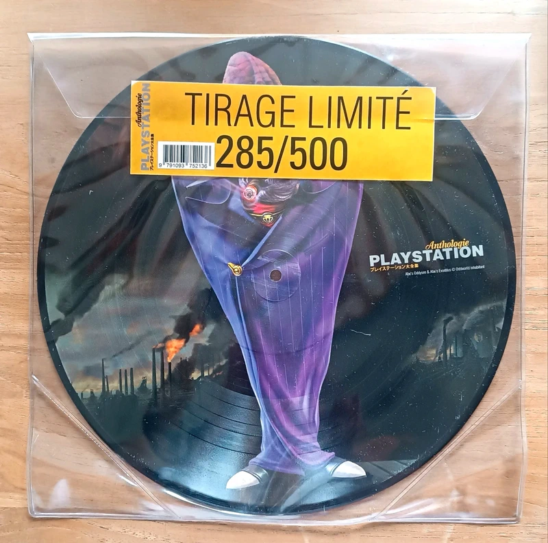 Vinyle Oddworld Abe's Oddysee Picture Disc – Anthologie PlayStation (Tirage Limité 285/500)