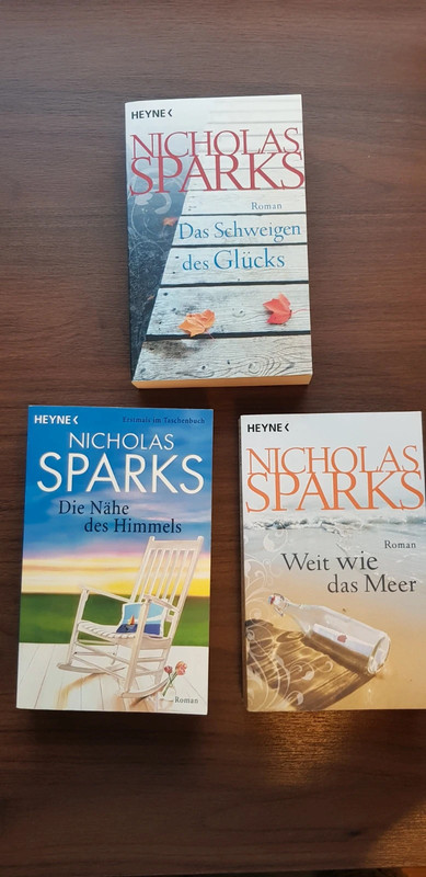 3x Nicholas Sparks Buch, Roman, Heyne