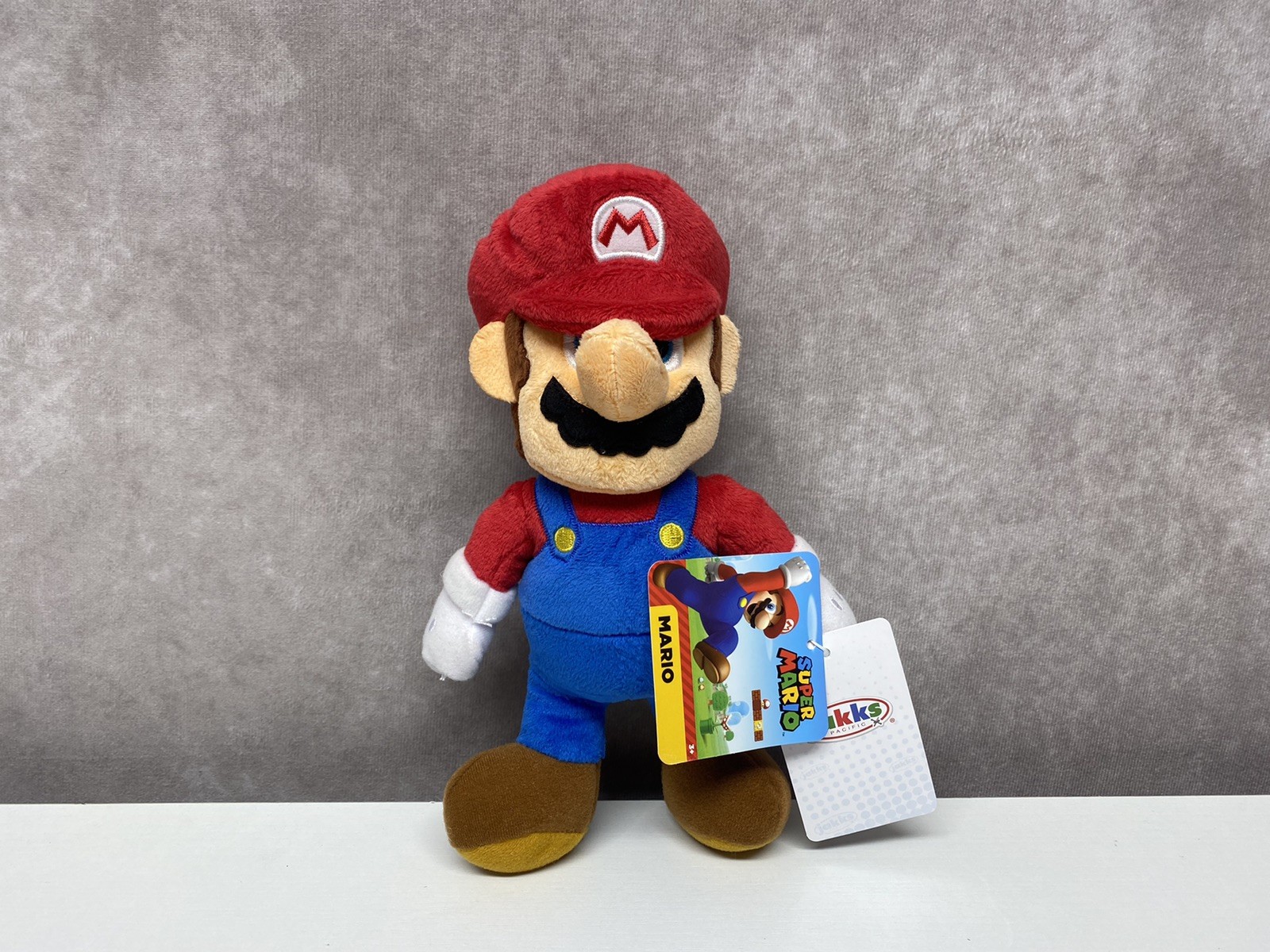Peluche Super Mario Brothers peluche giocattolo classico Mario Jakks Nintendo 9 pollici NUOVO