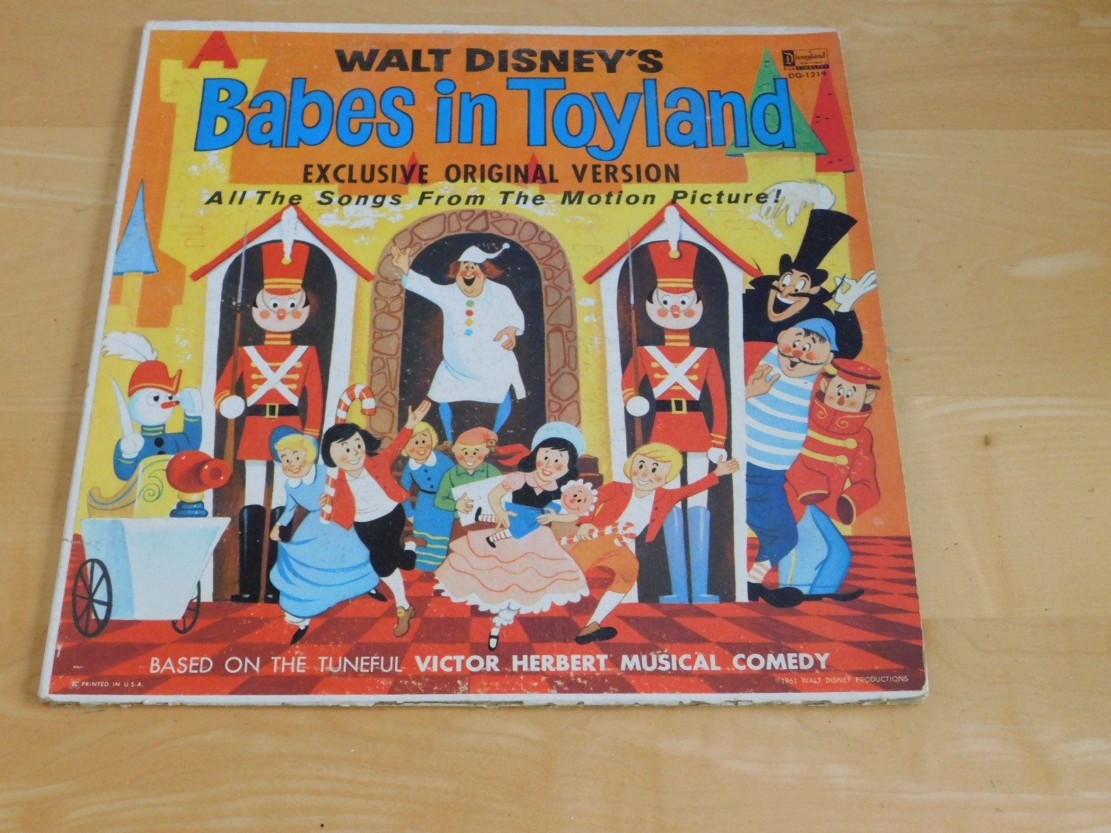 Walt Disney's Babes In Toyland Exclusive Original Version LP Vinyl DQ-1219- 1961