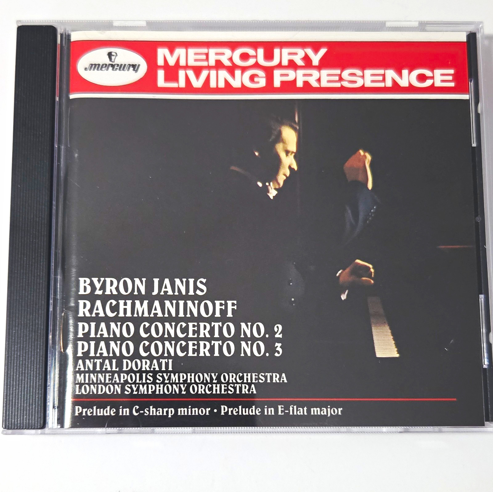 Byron Janis Rachmaninoff Piano Concertos 2 & 3 CD 1991 Mercury 432 759-2