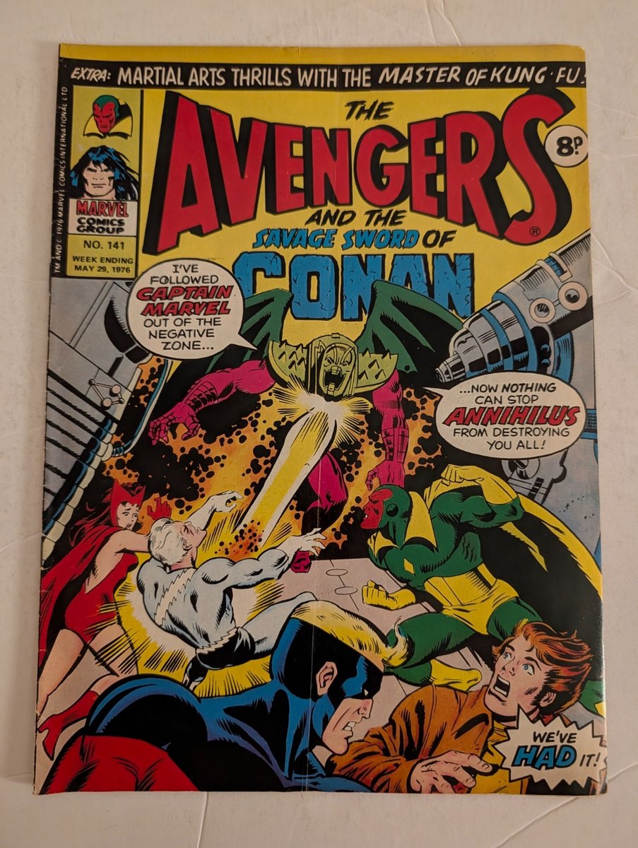 The Avengers and Savage Sword of Conan No 141 May 29th 1976, Marvel UK.