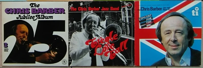 3 dubbele LP's Chris Barber (British trombonist, bassist, band-leader)