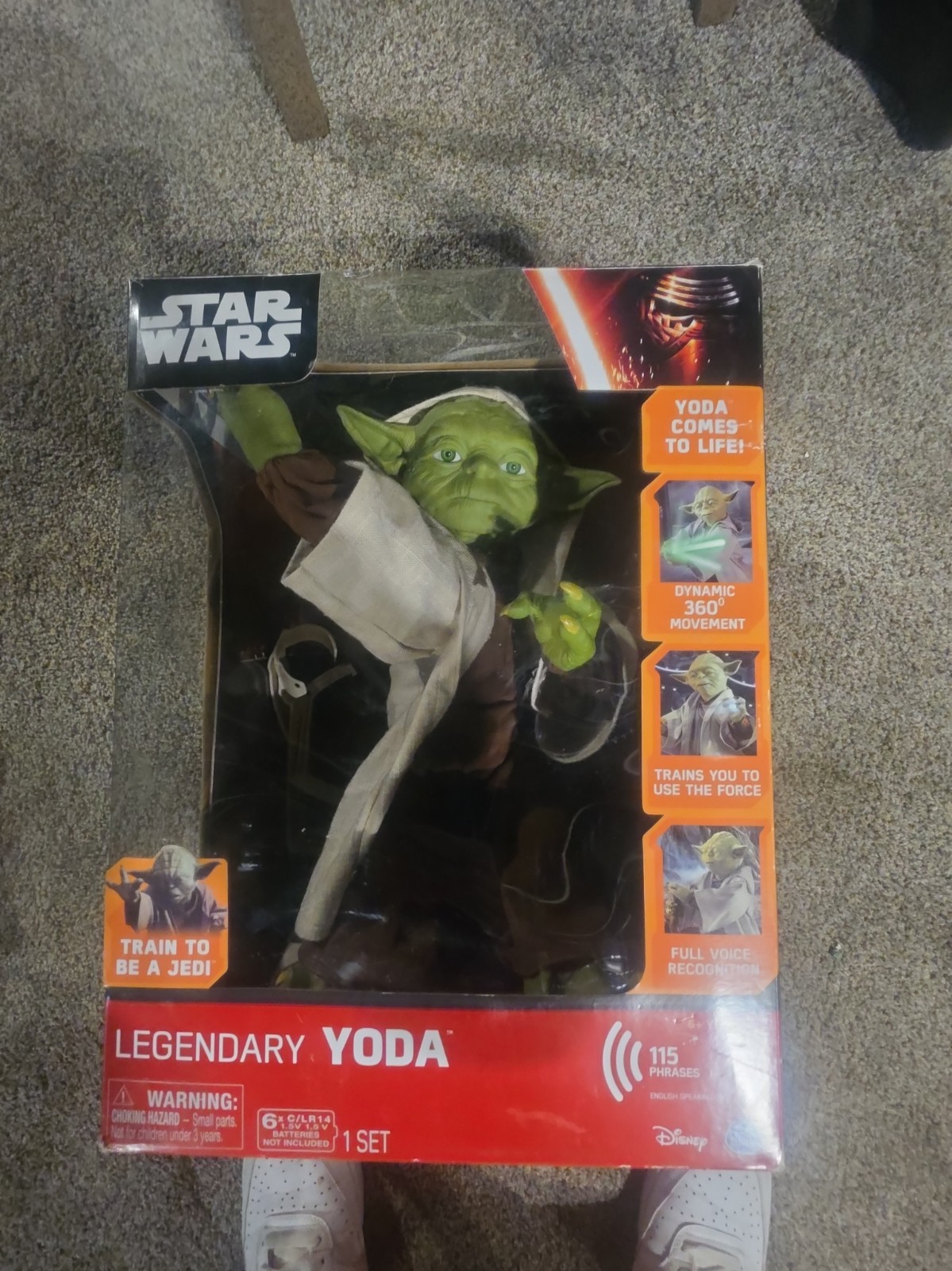 Spin Master Legendary Yoda Star Wars 16" verde ottimo animatronic interattivo