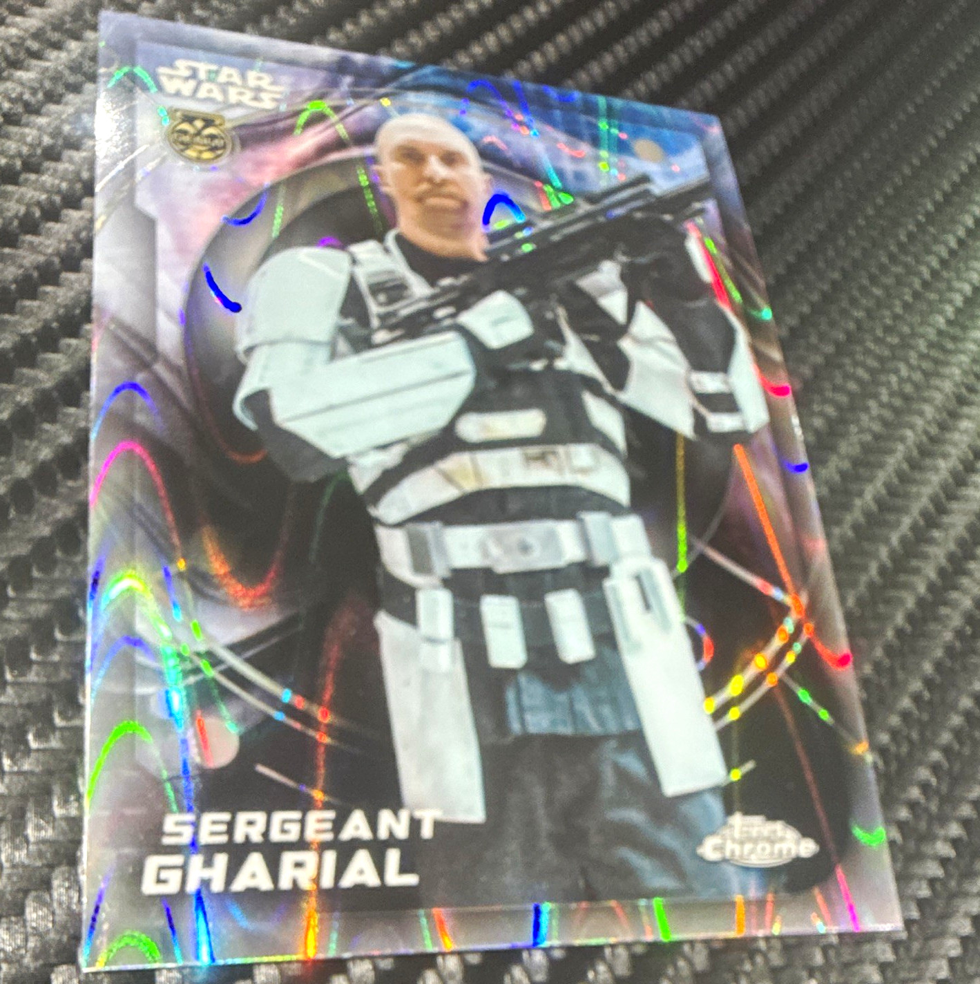 Topps Chrome Star Wars Debut Sergeant Gharial #67 Andor Parallel/Variety