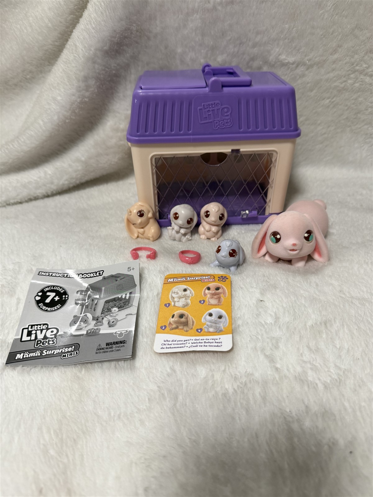 LITTLE LIVE PETS MAMMA SORPRESA PINKEE CONIGLIETTO + GABBIA E 4 BAMBINI
