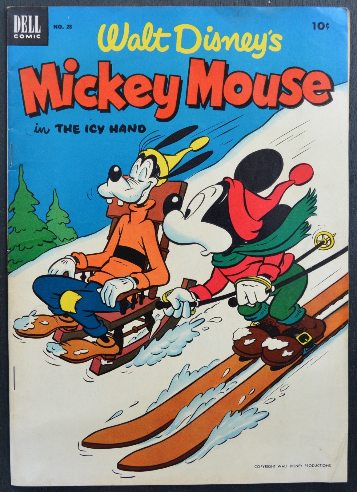 Walt Disney's Topolino #28 (dicembre-gennaio 1953) - "La mano ghiacciata" - Golden Age Dell