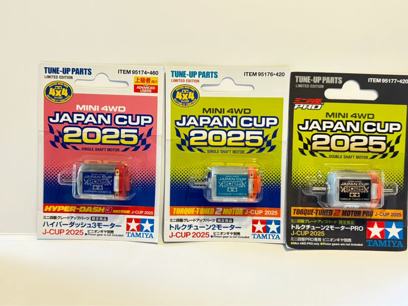 Tamiya set di 3 motori mini4WD japan cup 2025 New!!