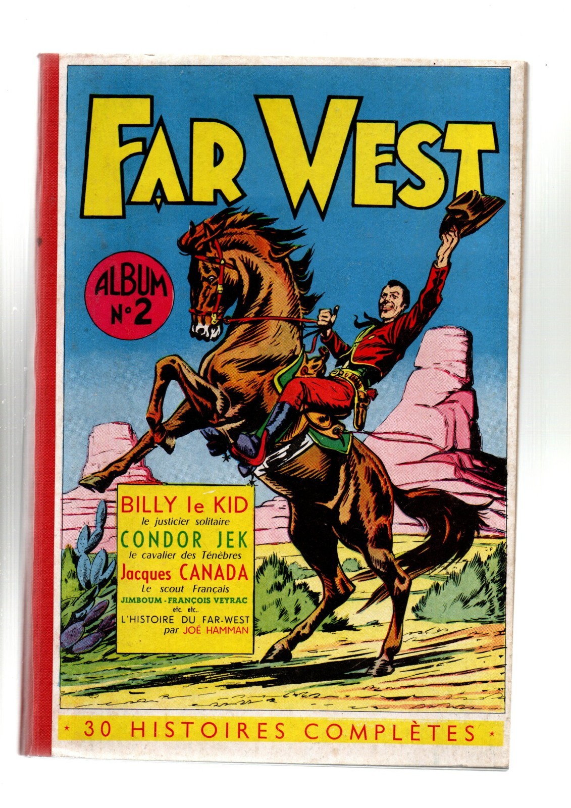 FAR WEST Album n°2. Sélection d'histoires du Far West N°1 à 5. MARIJAC 1955