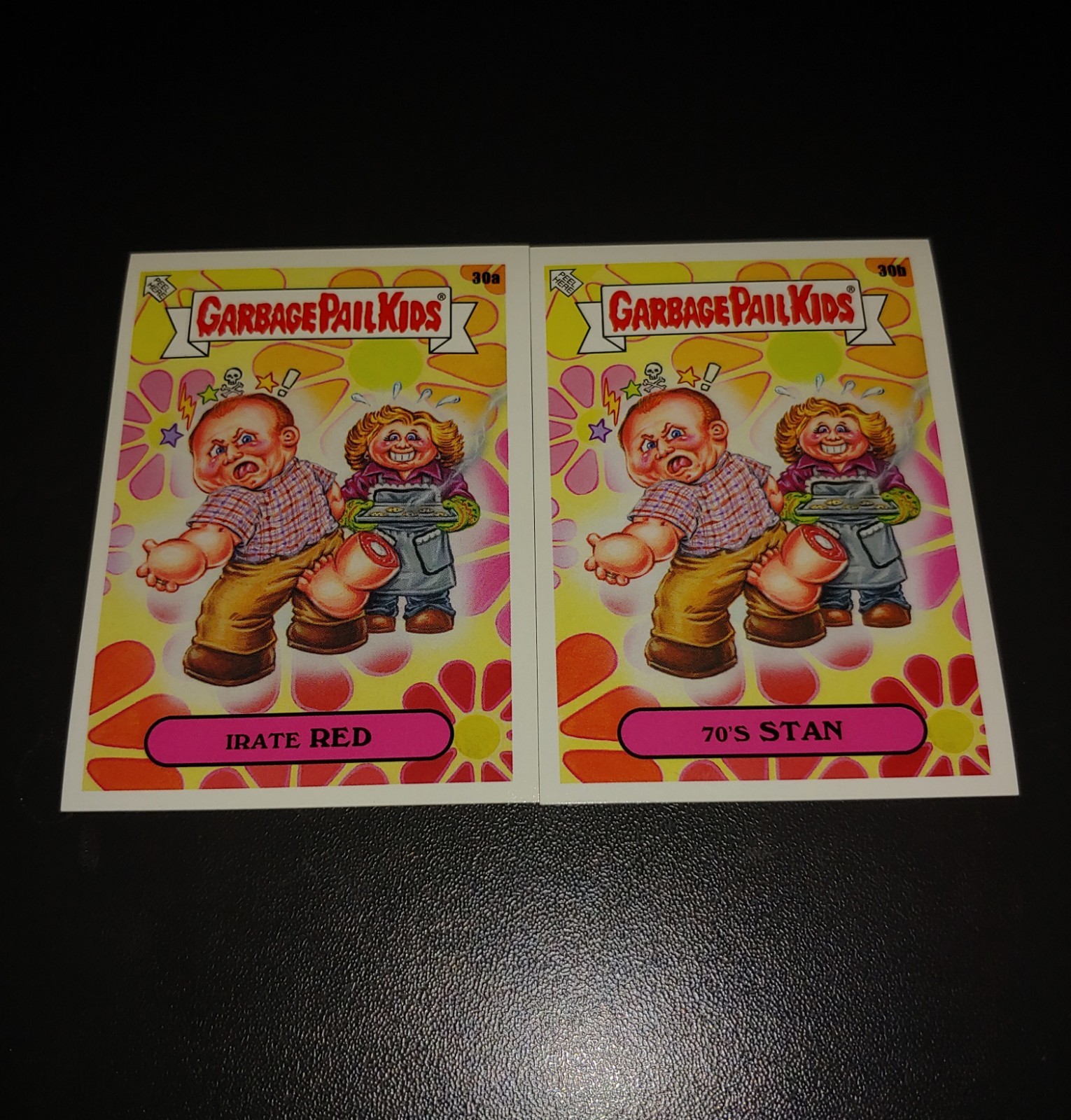 Garbage Pail Kids Prime Slime Trashy TV 30a/30b That '70s Show GPK Pair