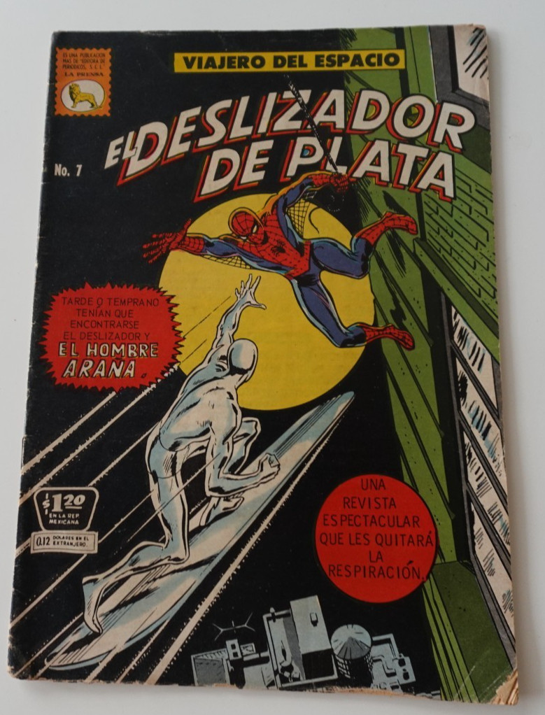 Cómic E. LA PRENSA/ EL DESLIZADOR DE PLATA "EL HOMBRE ARAÑA" 1971 #7