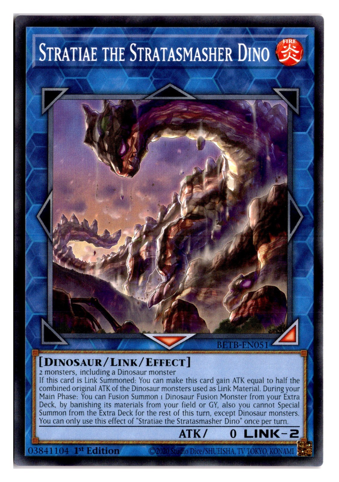 Stratiae lo Stratasmasher Dino 1° Edizione Comune Oltre il Coraggioso BETB-EN051 N