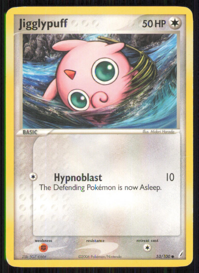 Jigglypuff 53/100 Guardiani Cristallo Comune Pokemon Giocato Leggermente