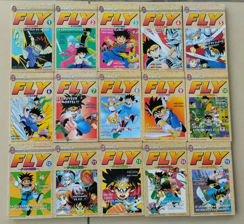 Lot de 15 Mangas Fly Tomes 1 à 15 J'ai Lu