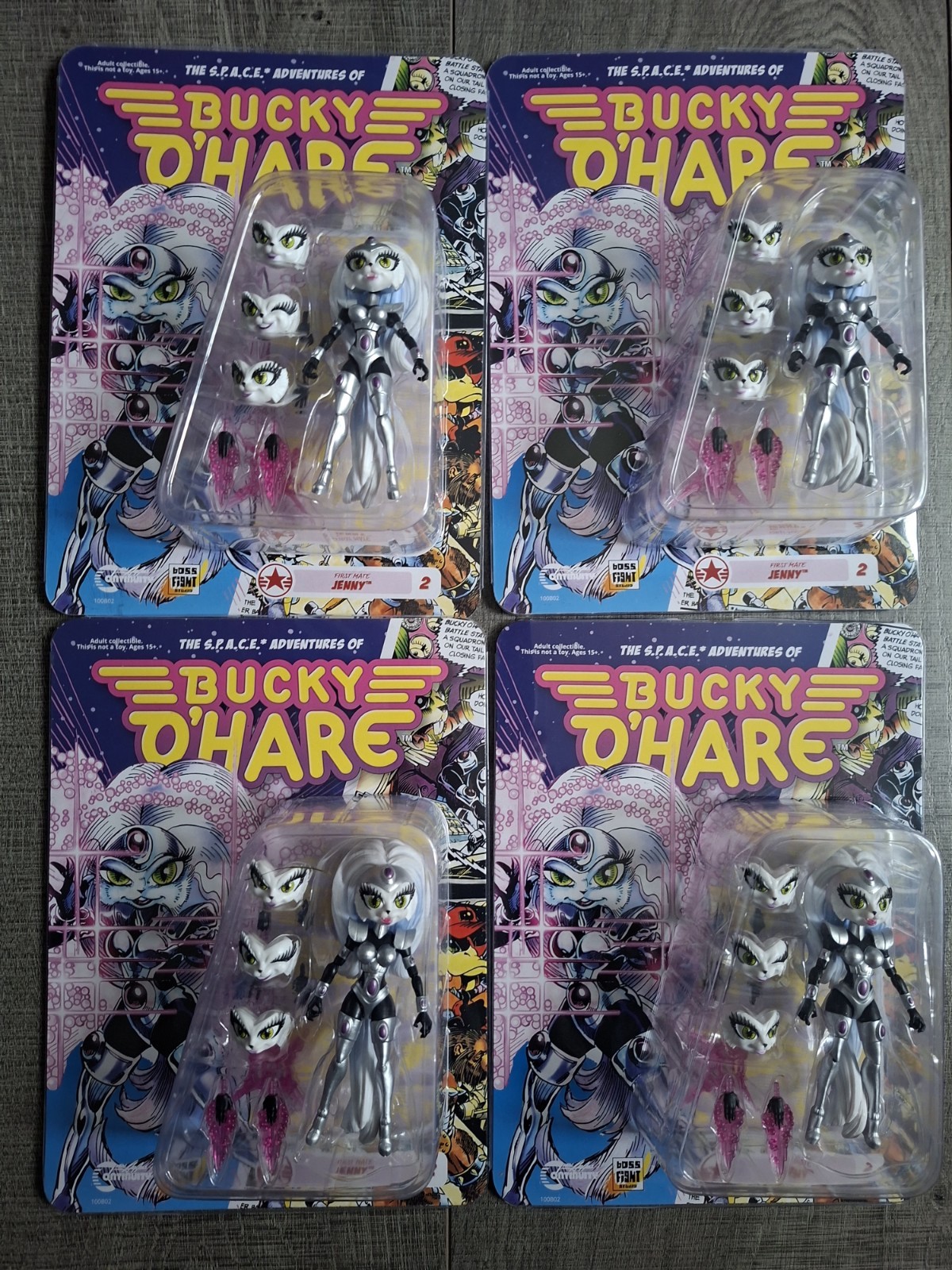 Bucky O Hare Wave 1 First Mate Jenny #2 Action Figure X4  Boss Fight Studio NEW
