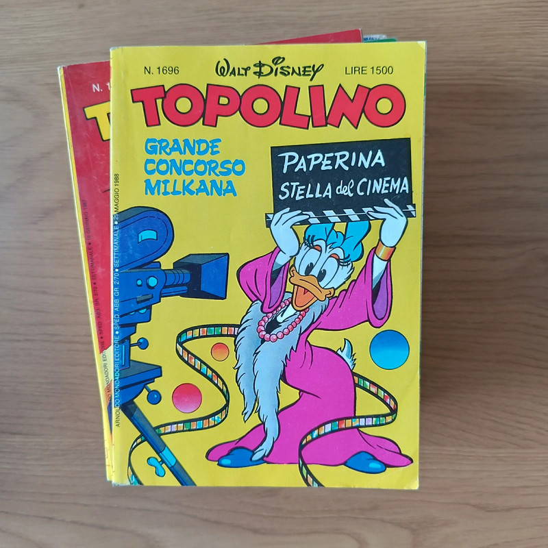 fumetto topolino 1696 29 maggio 1988