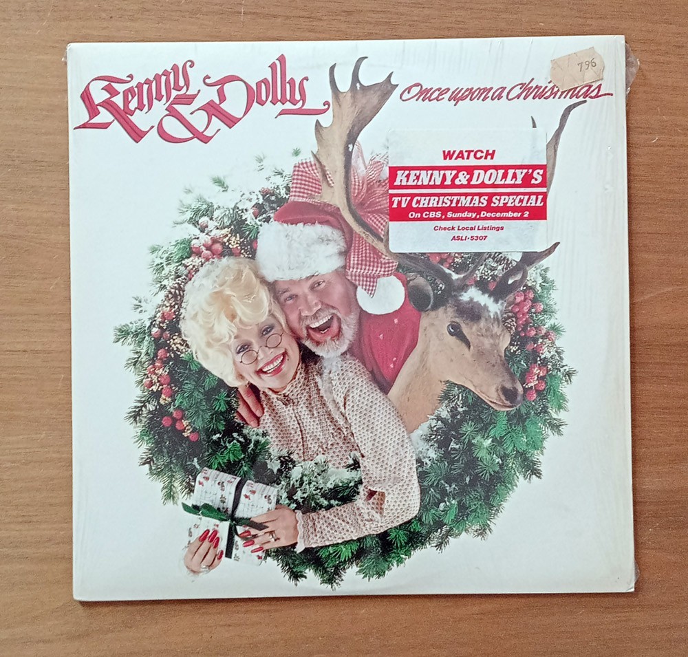 Dolly Parton & Kenny Rogers - Once Upon a Christmas (Vinyl LP, 1984, RCA) VG+