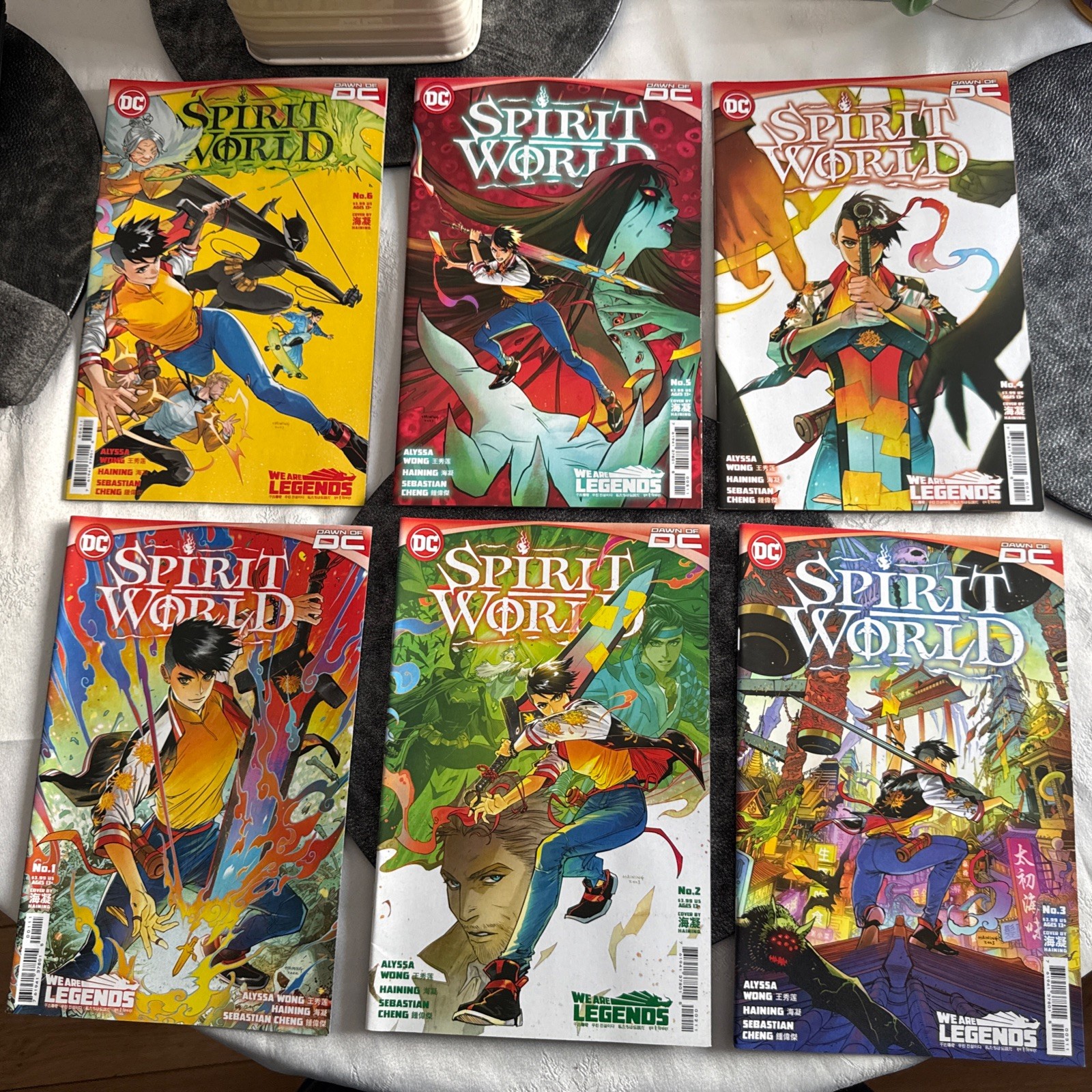 DC Comics SPIRIT WORLD COMPLETE SET # 1-6 DAWN OF DC ALYSSA WONG VF/NM 2023