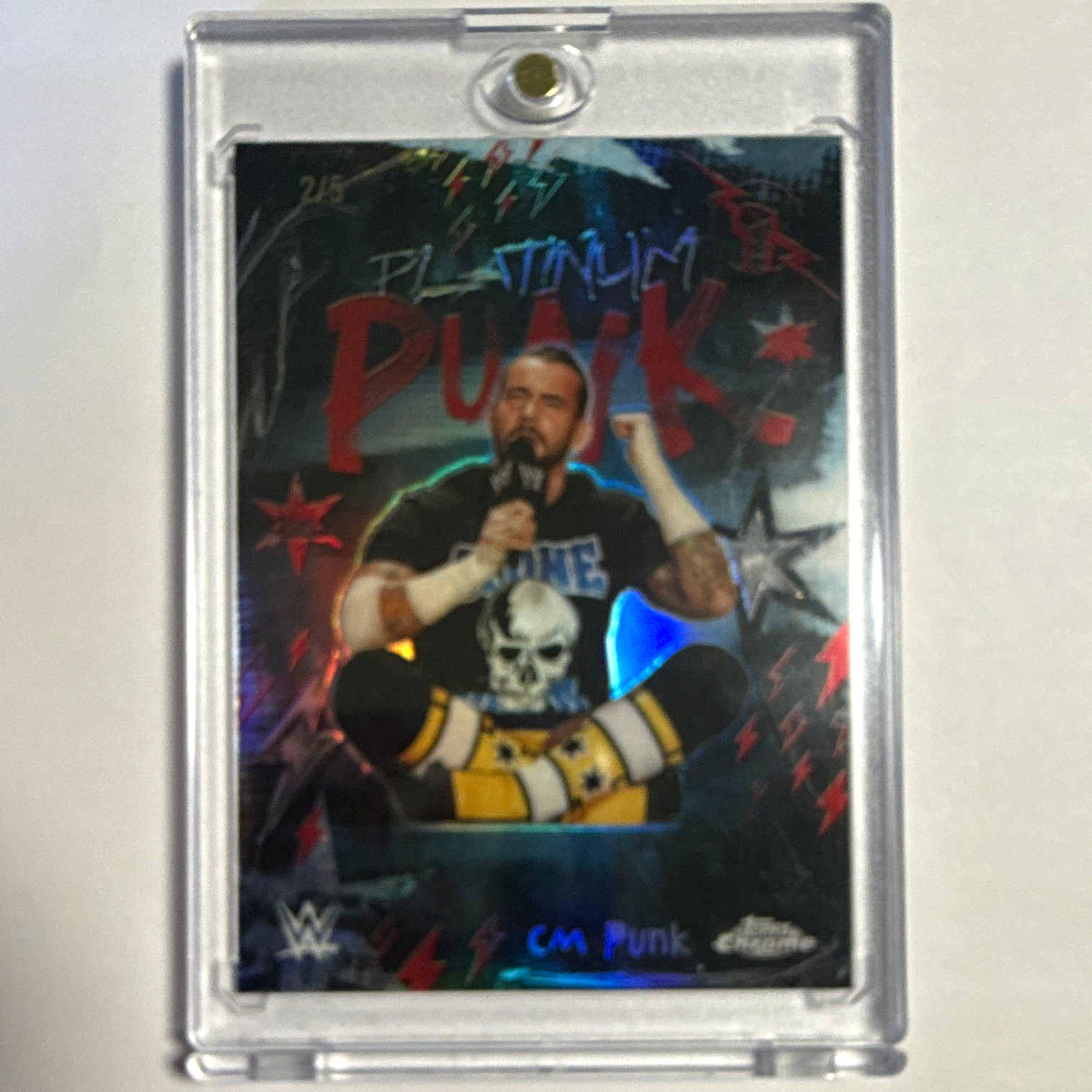 Topps WWE Platinum Punk CM Punk Insert Card "The Pipe Bomb" #PLP-8 2020 /5