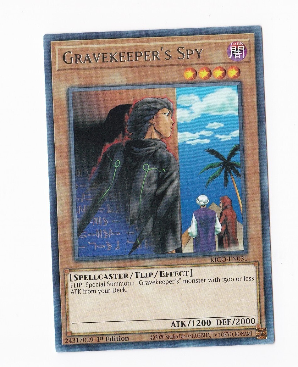2020 Konami YuGiOh! 1st Edition - Gravekeeper's Spy KICO-EN031