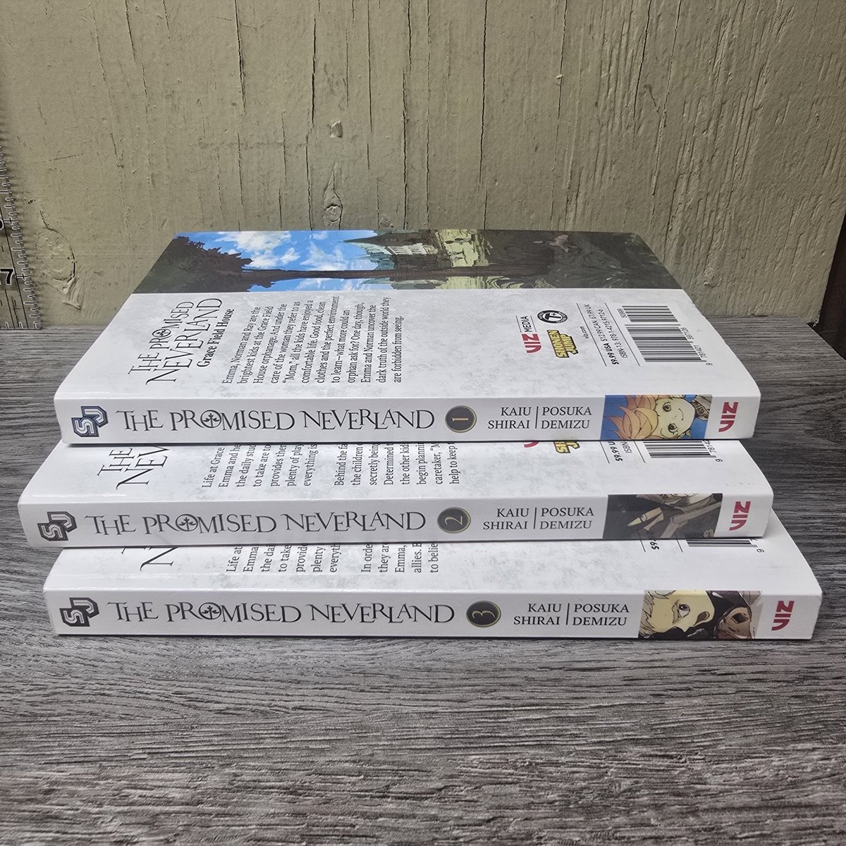 The Promised Neverland Manga Lotto Vol 1 2 3 Inglese Viz Media Set Completo