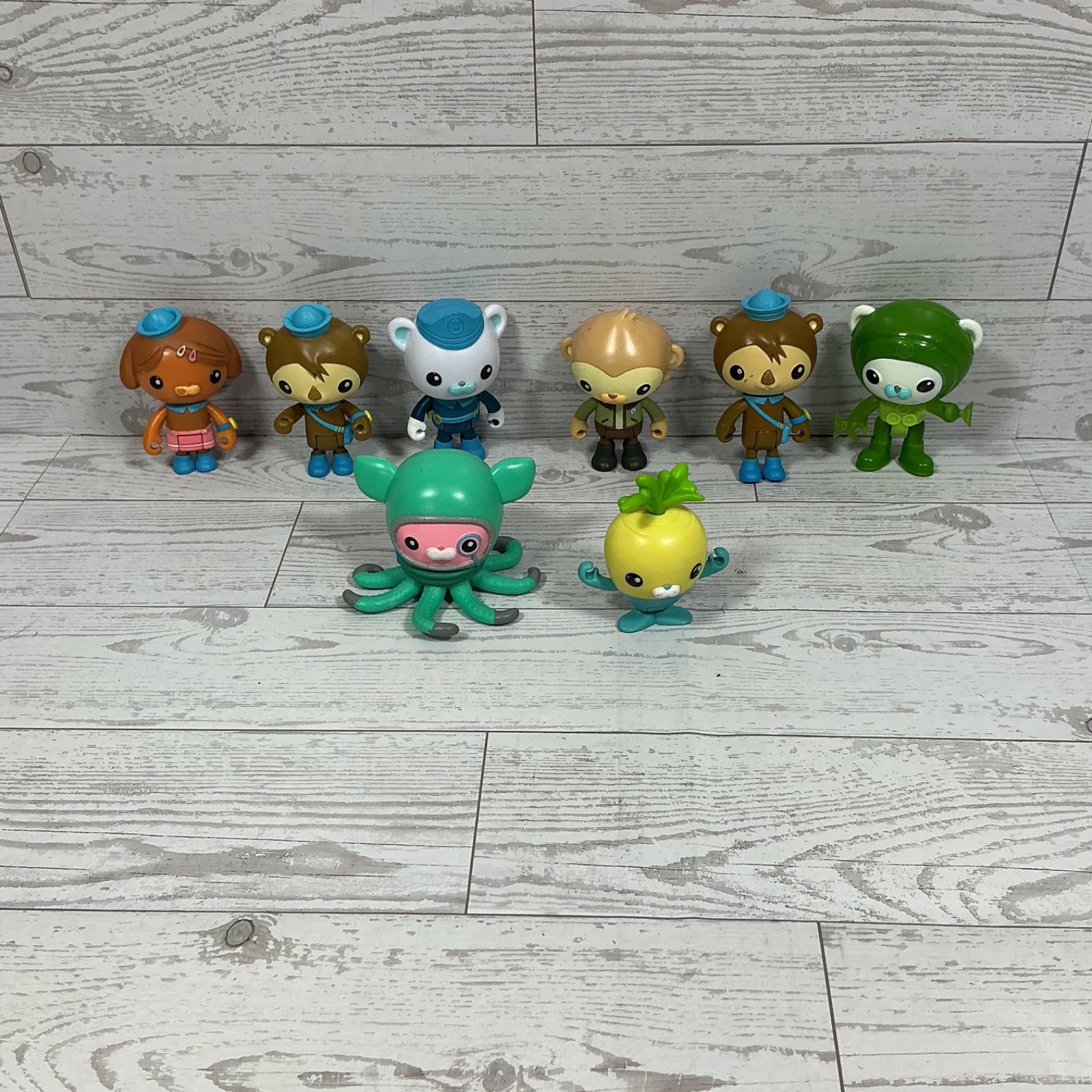 Lotto 8 Figs Octonauts Cpt. Barnacles Dashi Prof Inkling Tunip Shellington & Paani