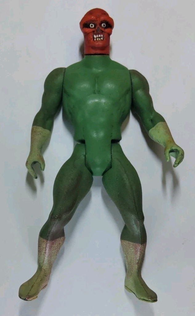 Action figure vintage 1984 Mattel Marvel Secret Wars teschio rosso personalizzata quercia