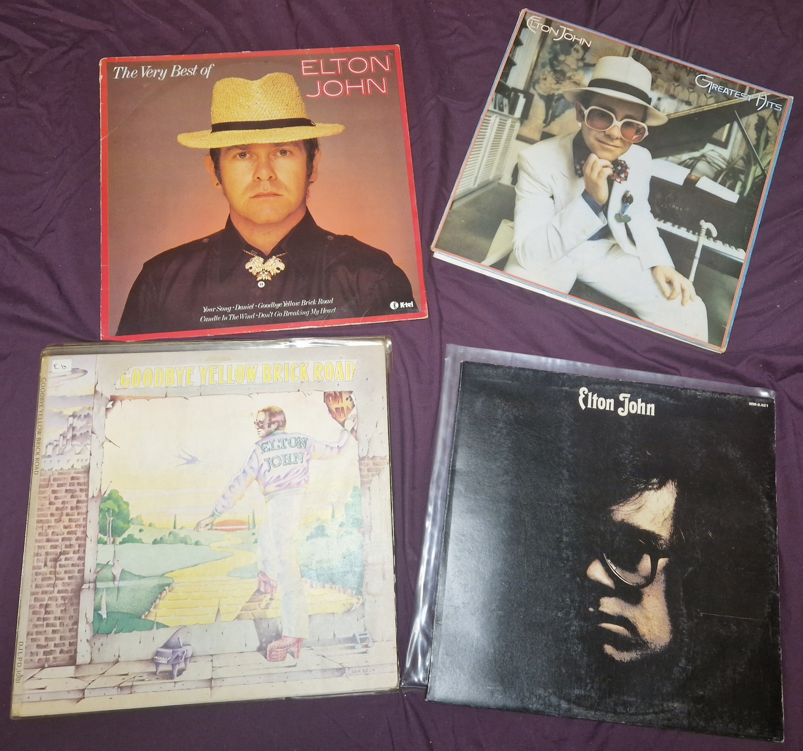 Elton John | Job Lot | 4 x LP | Greatest Hits Yellow Brick Road | EST £33