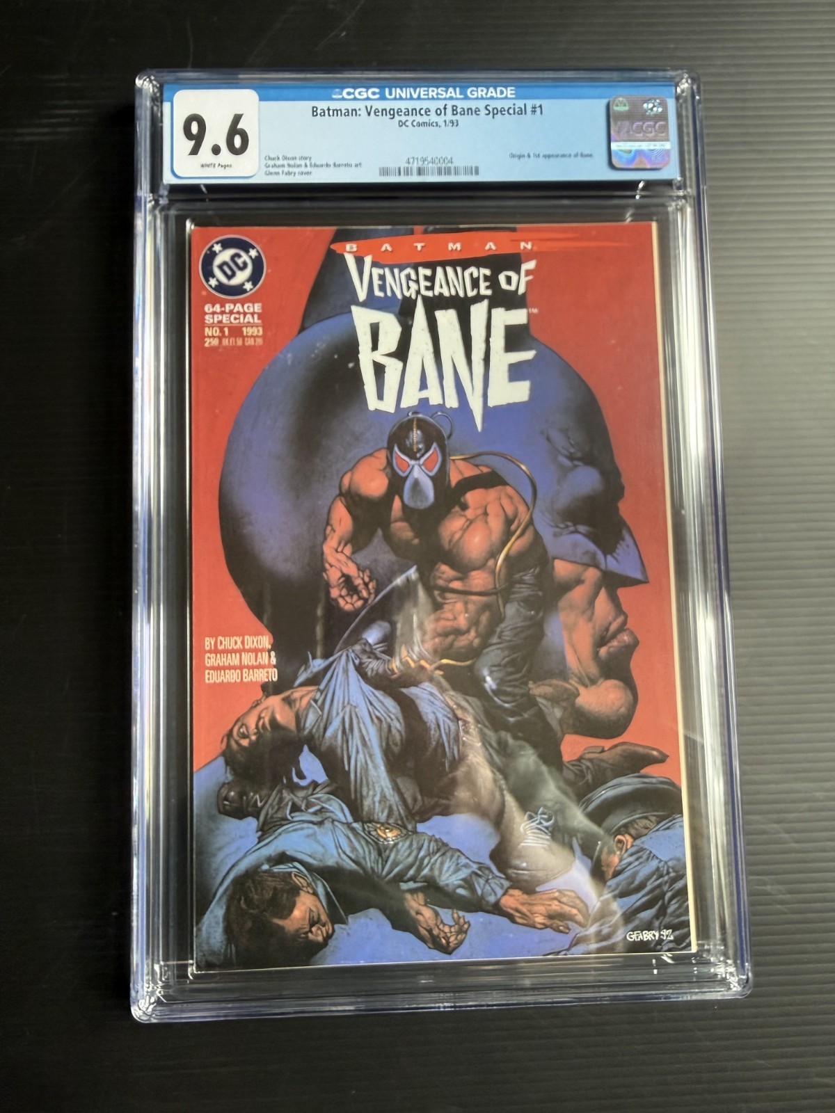 Batman La Vendetta di Bane #1 CGC 9.6 Pagine Bianche 1° Bane 1993 DC Comics