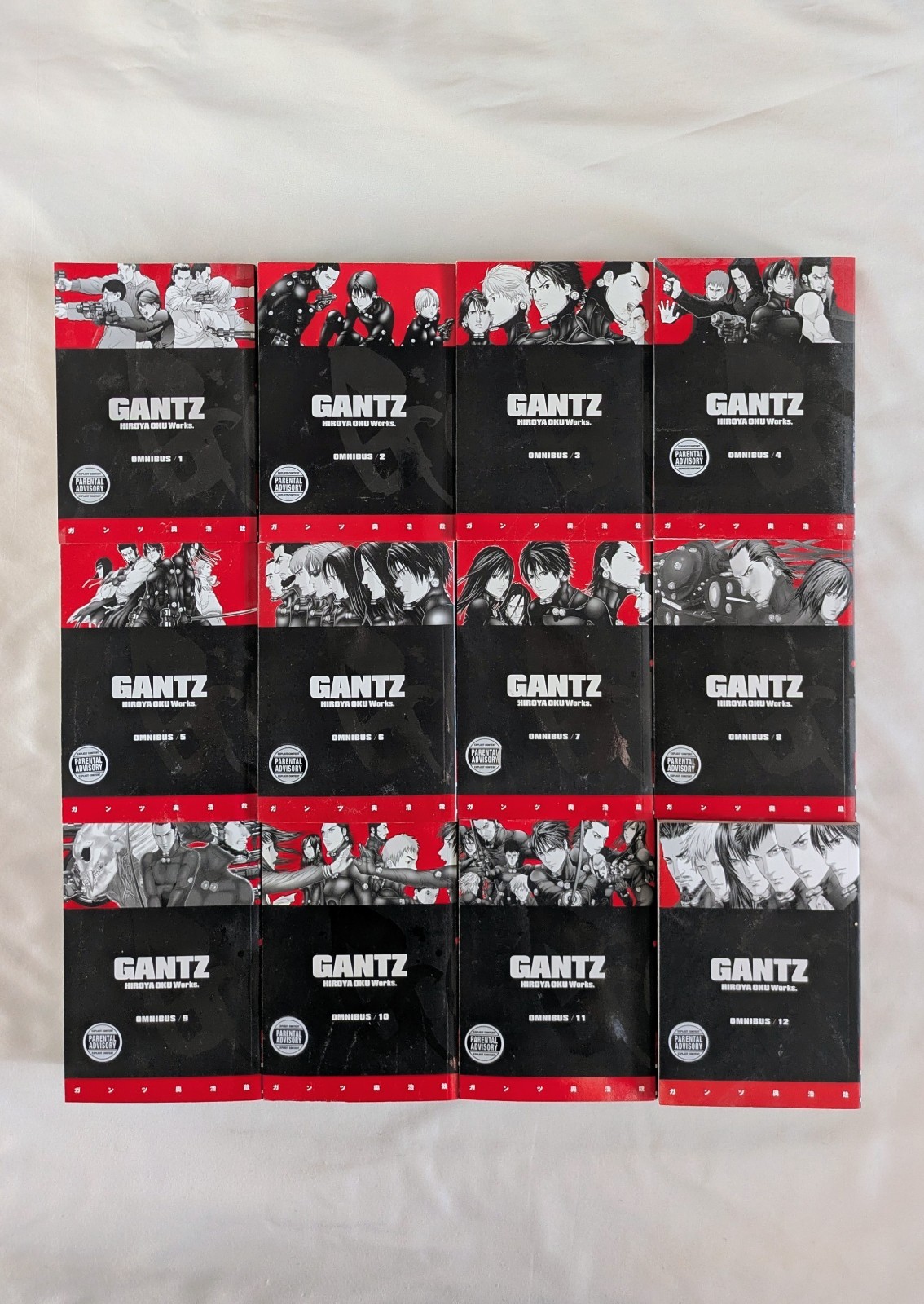 Gantz Omnibus Vol 1-12 by Hiroya Oku English Manga Complete Set Dark Horse