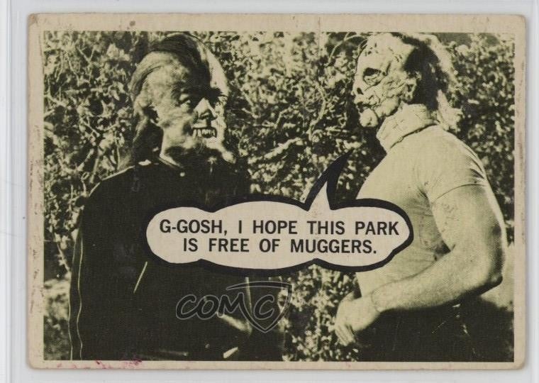 1967 Terror Tales/Movie Monsters G-Gosh Spero che questo parco sia libero da Muggers 12p5