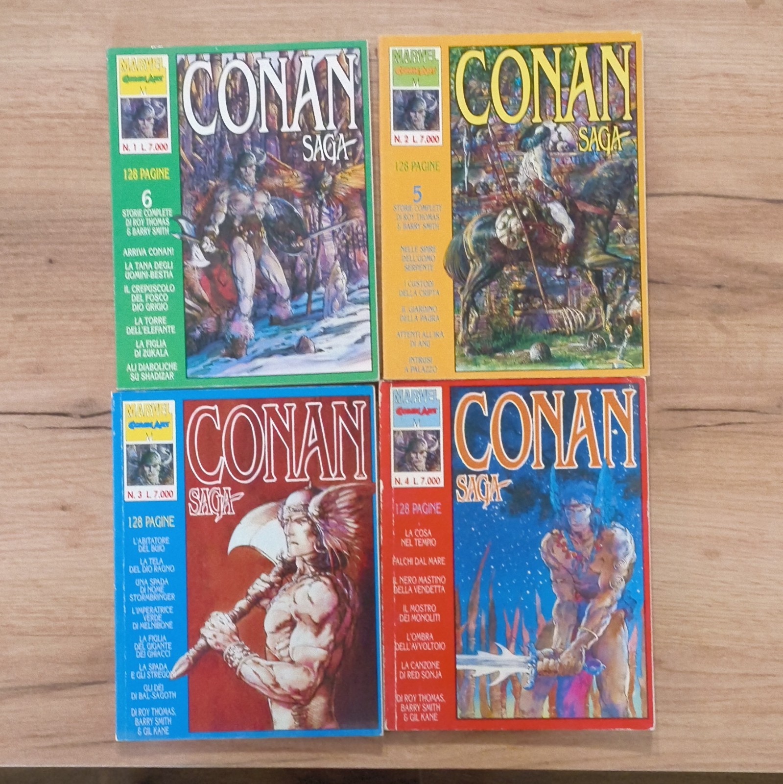 Marvel Conan Saga lotto fumetti n. 1-4 + cataloghi Expo Cartoon 1993/1994 ITA