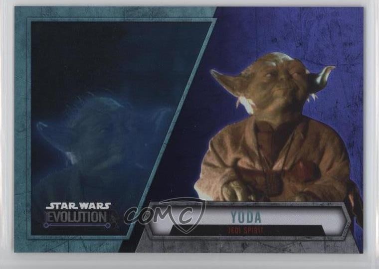 2016 Topps Star Wars Evolution spada laser viola Yoda Jedi Spirit #27 0j6