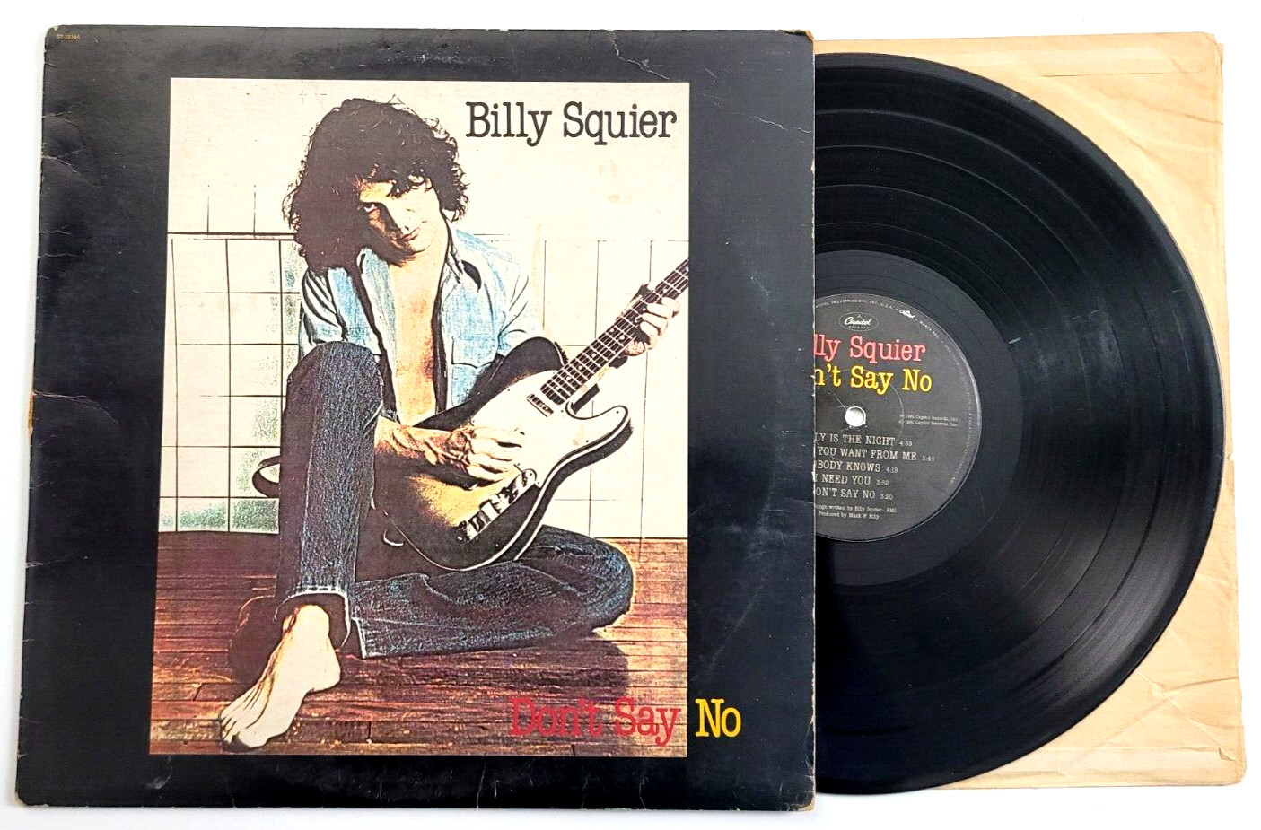 BILLY SQUIER - DON'T SAY NO - ROCK LP