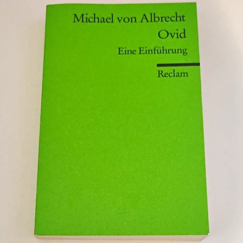 Reclam Michael von Albrecht Ovid Einführung Reclam Universal-Bibliothek TB