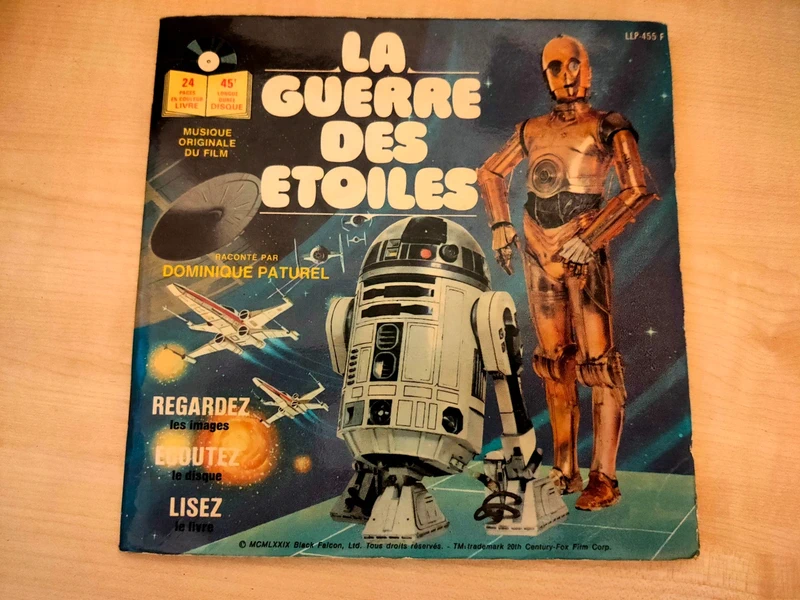 Dominique Paturel – La Guerre Des Étoiles - Livre Disque Vinyle 45 tours