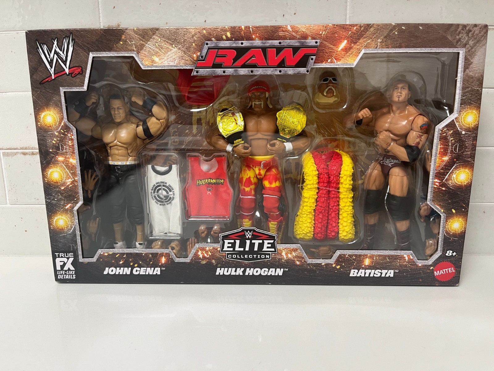 2026 Wwe Elite Collection Raw 3-Pack: John Cena, Hulk Hogan & Batista